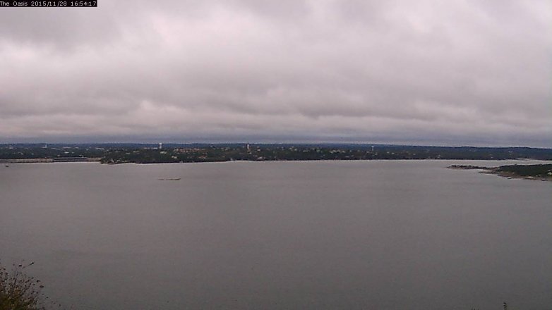 Lake Travis webcam, November 28, 2015 4:00 PM CT