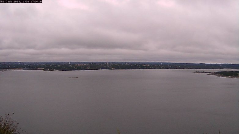 Lake Travis webcam, November 28, 2015 4:10 PM CT