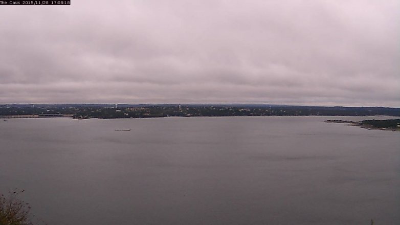 Lake Travis webcam, November 28, 2015 4:15 PM CT