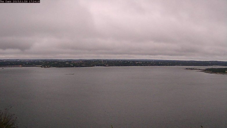 Lake Travis webcam, November 28, 2015 4:30 PM CT