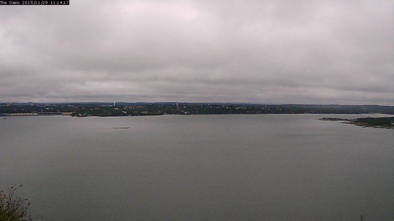 Lake Travis webcam, November 29, 2015 10:20 AM CT