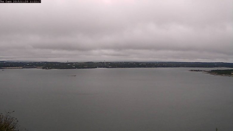 Lake Travis webcam, November 29, 2015 10:30 AM CT