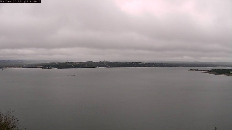 Lake Travis webcam, November 29, 2015 10:35 AM CT