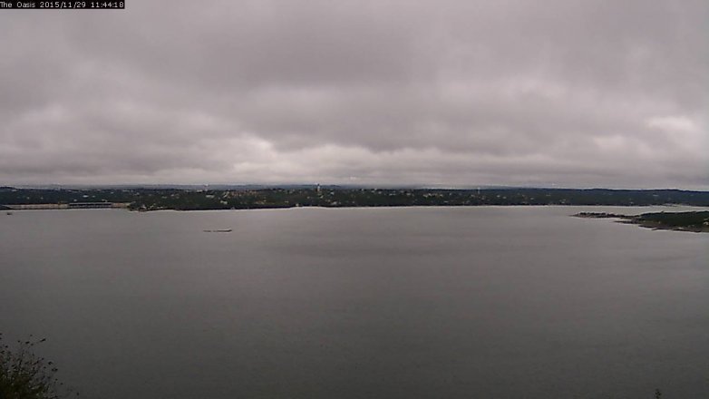 Lake Travis webcam, November 29, 2015 10:50 AM CT