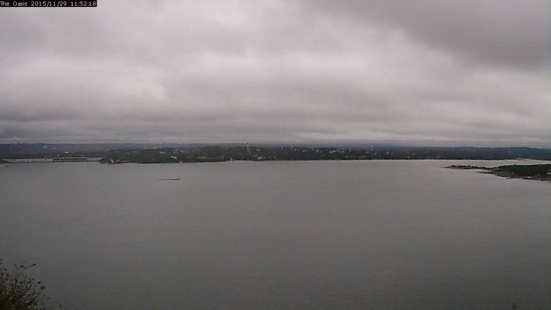 Lake Travis webcam, November 29, 2015 11:00 AM CT