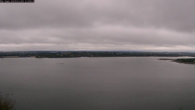 Lake Travis webcam, November 29, 2015 11:05 AM CT