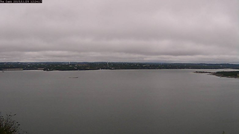 Lake Travis webcam, November 29, 2015 11:30 AM CT
