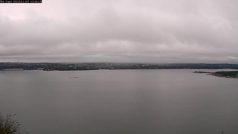 Lake Travis webcam, November 29, 2015 11:40 AM CT