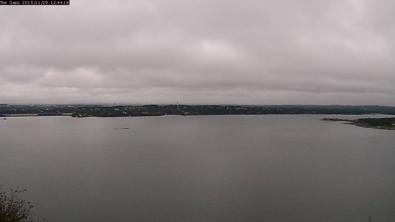 Lake Travis webcam, November 29, 2015 11:50 AM CT