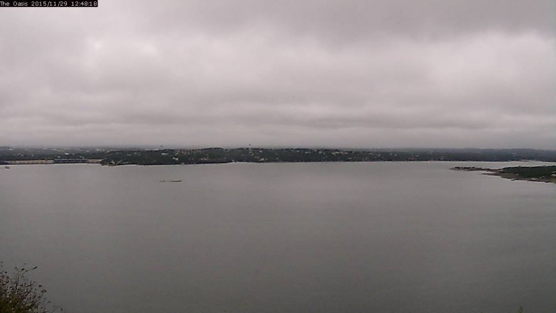 Lake Travis webcam, November 29, 2015 11:55 AM CT