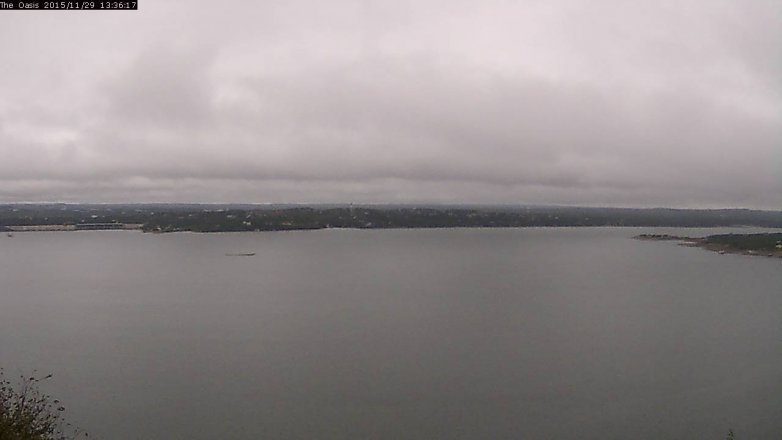 Lake Travis webcam, November 29, 2015 12:45 PM CT