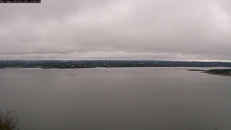 Lake Travis webcam, November 29, 2015 1:10 PM CT
