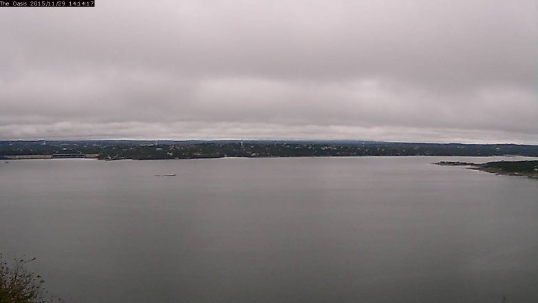 Lake Travis webcam, November 29, 2015 1:20 PM CT