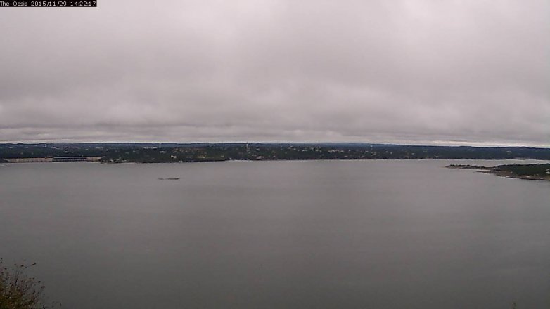 Lake Travis webcam, November 29, 2015 1:30 PM CT