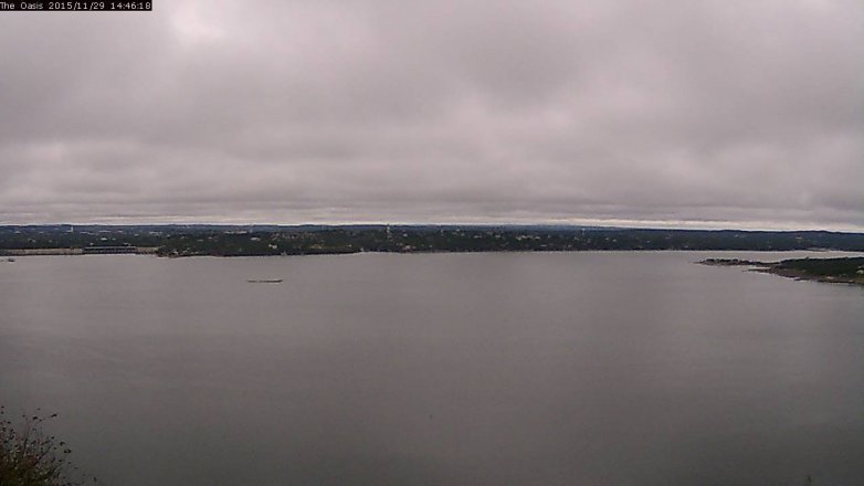 Lake Travis webcam, November 29, 2015 1:55 PM CT