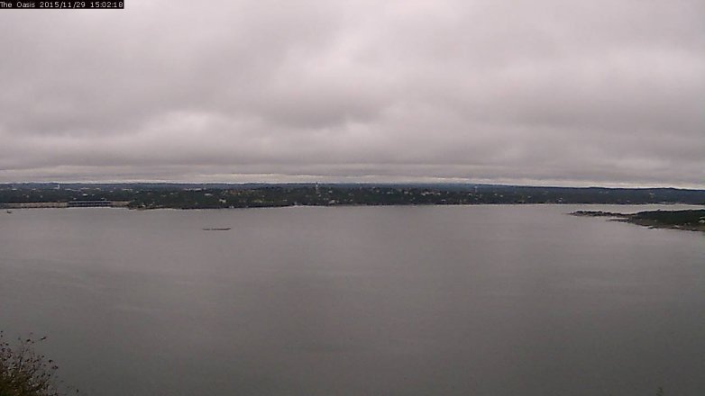 Lake Travis webcam, November 29, 2015 2:10 PM CT