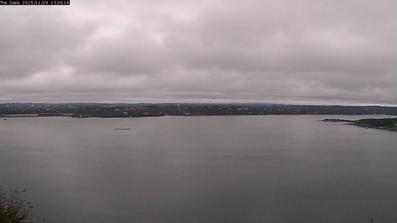 Lake Travis webcam, November 29, 2015 2:15 PM CT