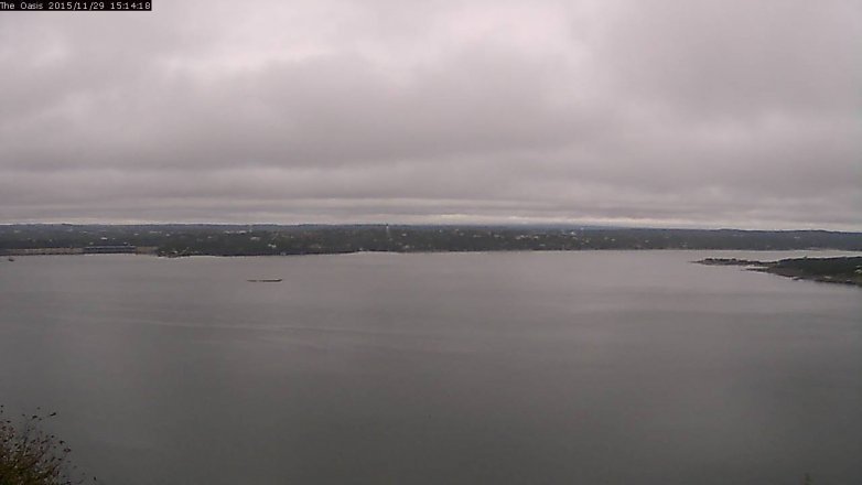 Lake Travis webcam, November 29, 2015 2:20 PM CT