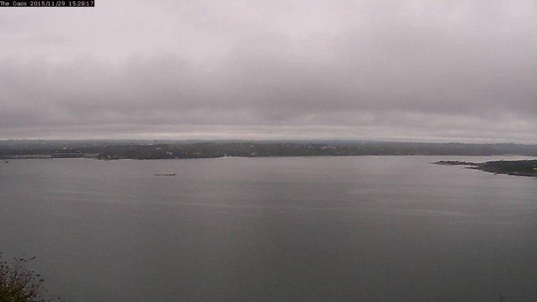 Lake Travis webcam, November 29, 2015 2:35 PM CT