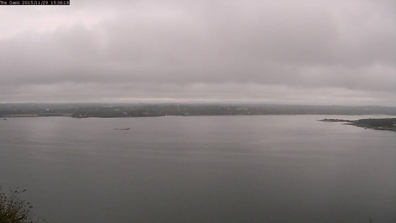 Lake Travis webcam, November 29, 2015 2:45 PM CT