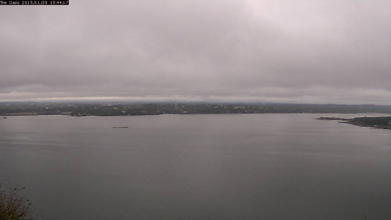 Lake Travis webcam, November 29, 2015 2:50 PM CT