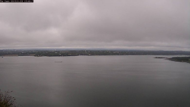 Lake Travis webcam, November 29, 2015 2:55 PM CT