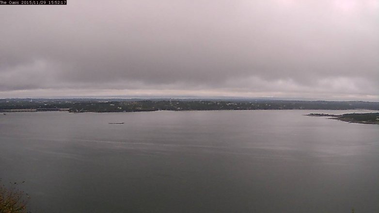 Lake Travis webcam, November 29, 2015 3:00 PM CT