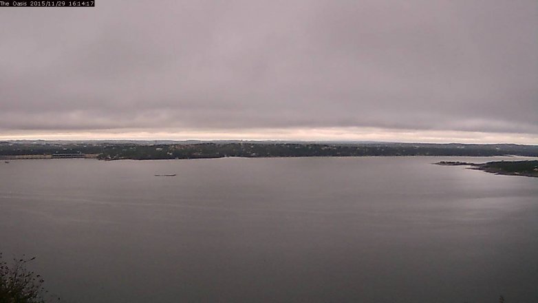 Lake Travis webcam, November 29, 2015 3:20 PM CT