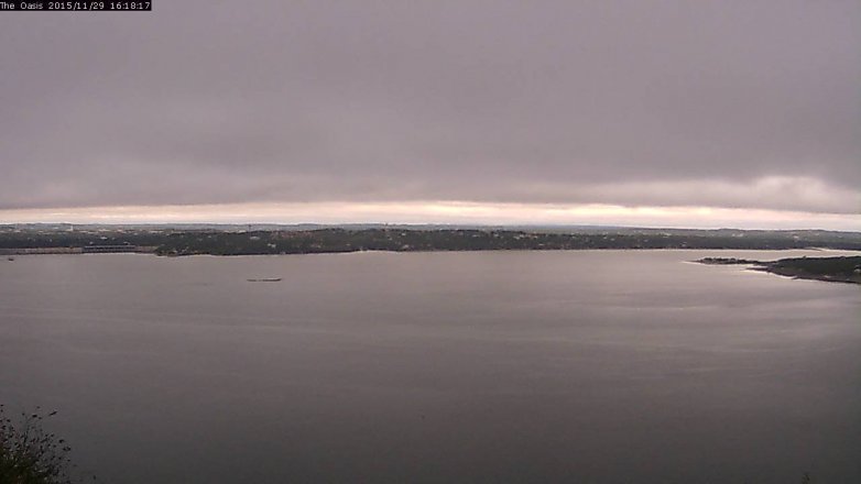 Lake Travis webcam, November 29, 2015 3:25 PM CT