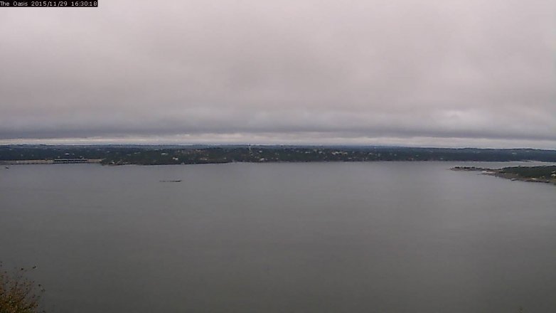 Lake Travis webcam, November 29, 2015 3:40 PM CT