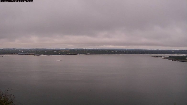 Lake Travis webcam, November 29, 2015 3:45 PM CT