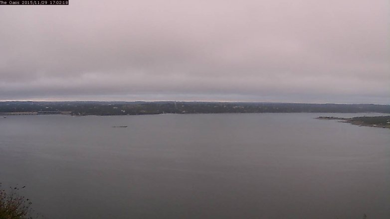 Lake Travis webcam, November 29, 2015 4:10 PM CT