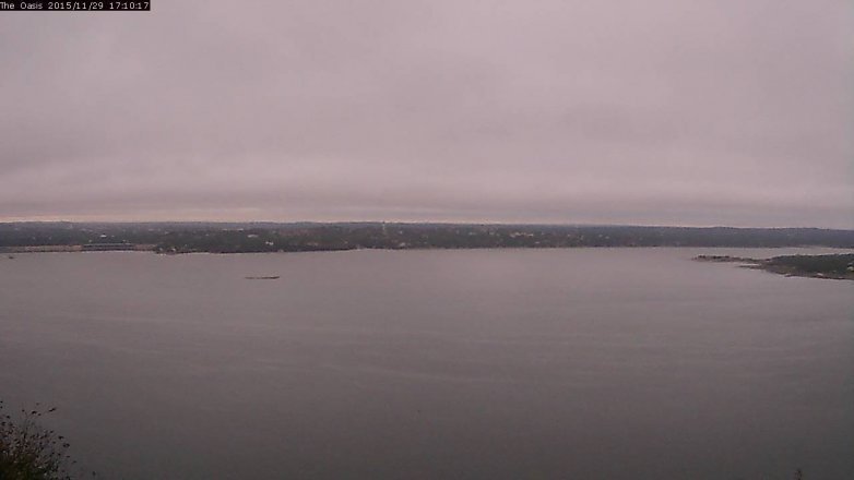 Lake Travis webcam, November 29, 2015 4:15 PM CT
