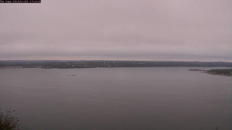 Lake Travis webcam, November 29, 2015 4:20 PM CT