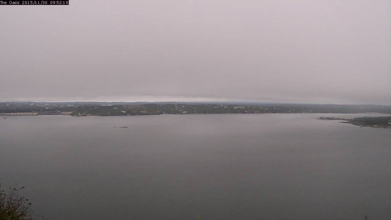 Lake Travis webcam, November 30, 2015 9:00 AM CT
