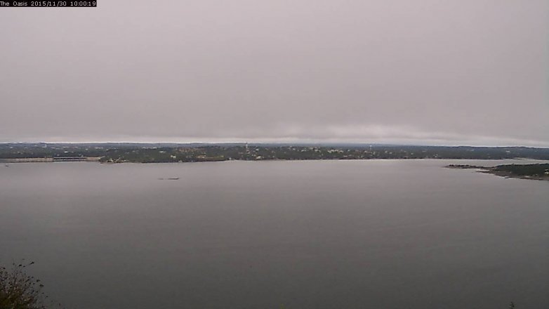 Lake Travis webcam, November 30, 2015 9:05 AM CT