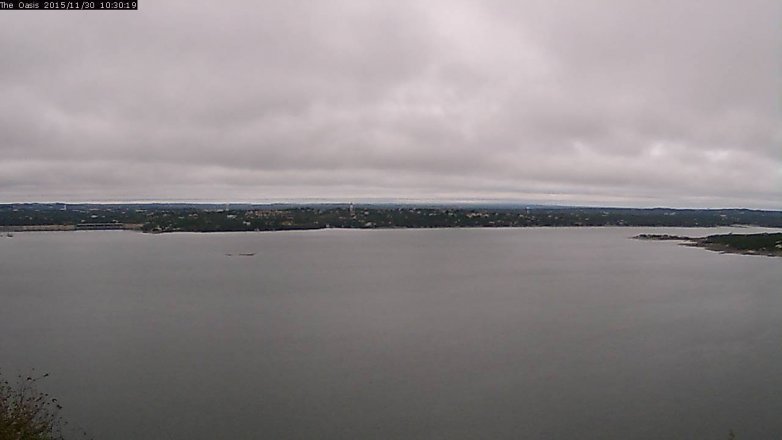 Lake Travis webcam, November 30, 2015 9:35 AM CT