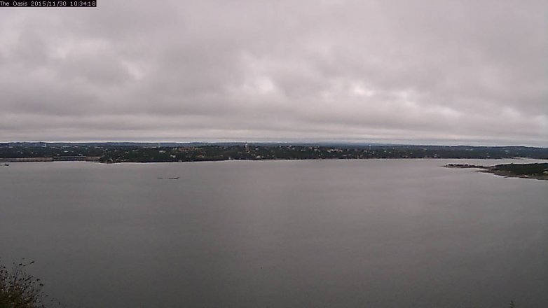Lake Travis webcam, November 30, 2015 9:40 AM CT