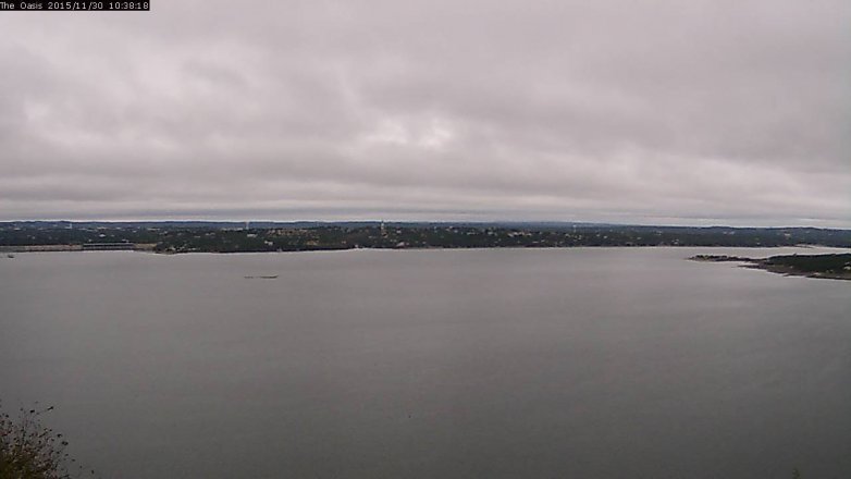 Lake Travis webcam, November 30, 2015 9:45 AM CT