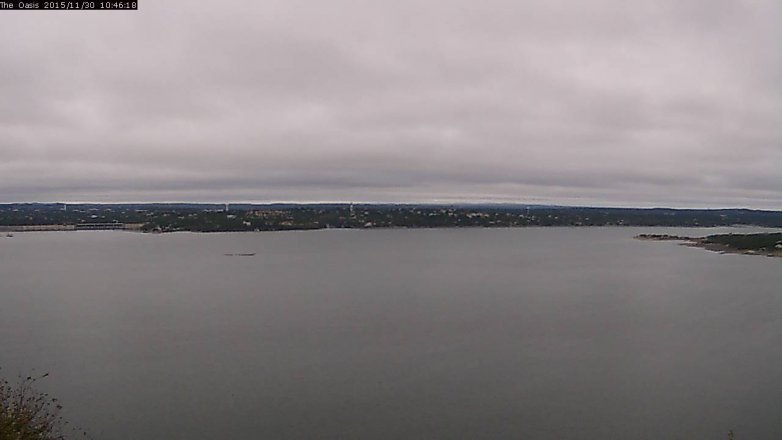 Lake Travis webcam, November 30, 2015 9:55 AM CT