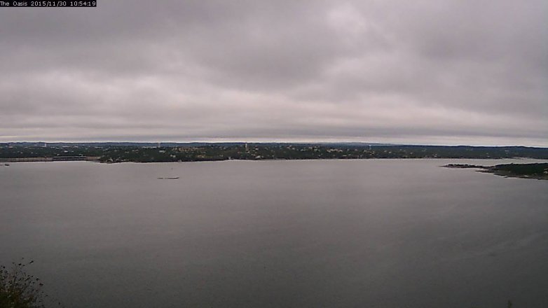 Lake Travis webcam, November 30, 2015 10:00 AM CT