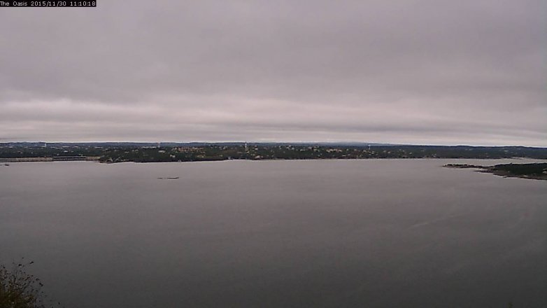 Lake Travis webcam, November 30, 2015 10:15 AM CT