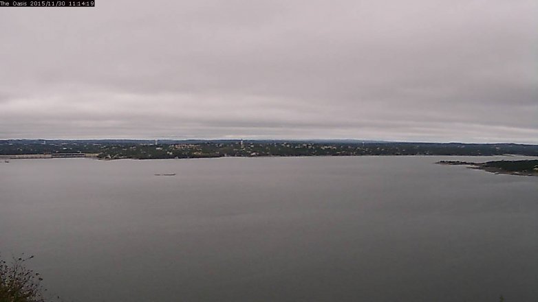 Lake Travis webcam, November 30, 2015 10:20 AM CT