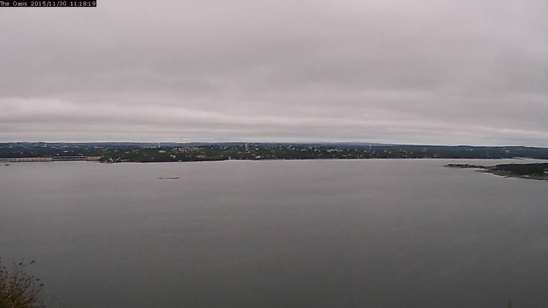 Lake Travis webcam, November 30, 2015 10:25 AM CT
