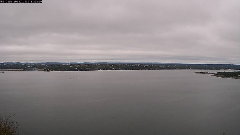 Lake Travis webcam, November 30, 2015 10:30 AM CT