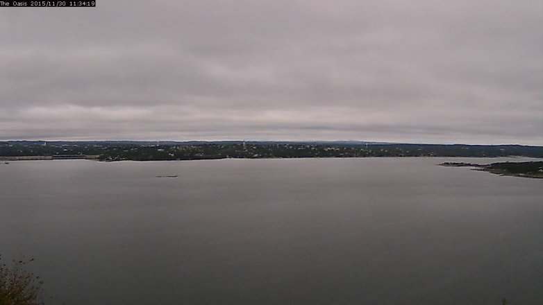 Lake Travis webcam, November 30, 2015 10:40 AM CT