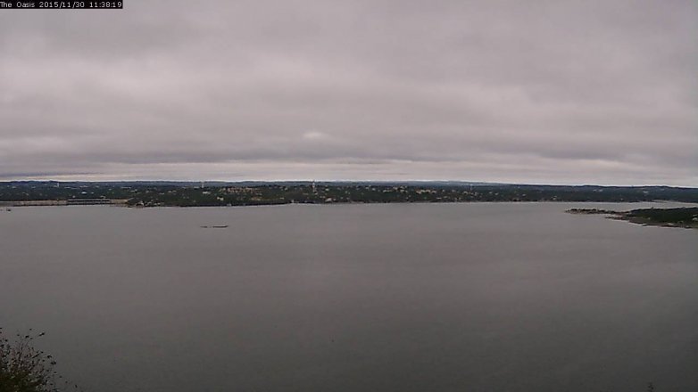 Lake Travis webcam, November 30, 2015 10:45 AM CT