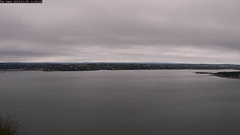 Lake Travis webcam, November 30, 2015 10:50 AM CT
