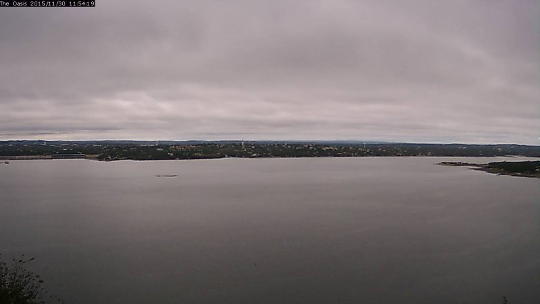 Lake Travis webcam, November 30, 2015 11:00 AM CT