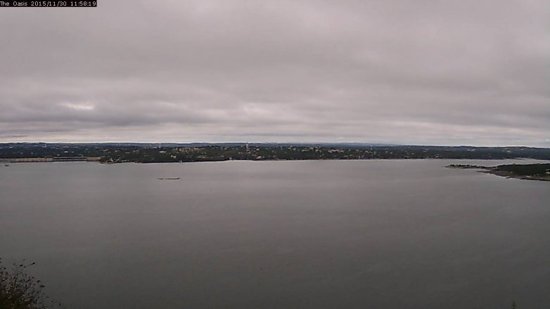 Lake Travis webcam, November 30, 2015 11:05 AM CT